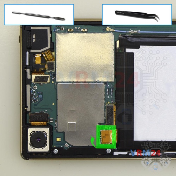 Desconecte el conector de la batería