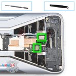 Déconnectez le connecteur de la batterie