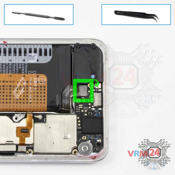 Desconecte el conector de la batería