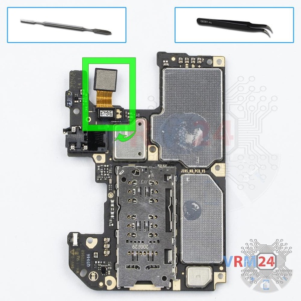 Remove the rear camera