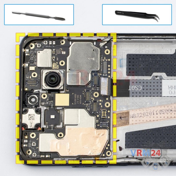 Remove the motherboard