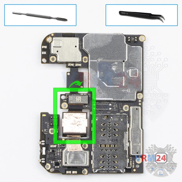 Remove the rear camera