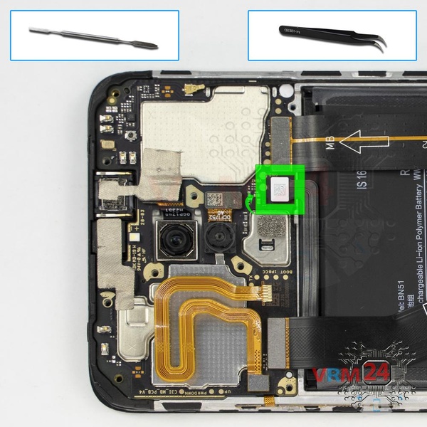 Desconecte el conector de la batería