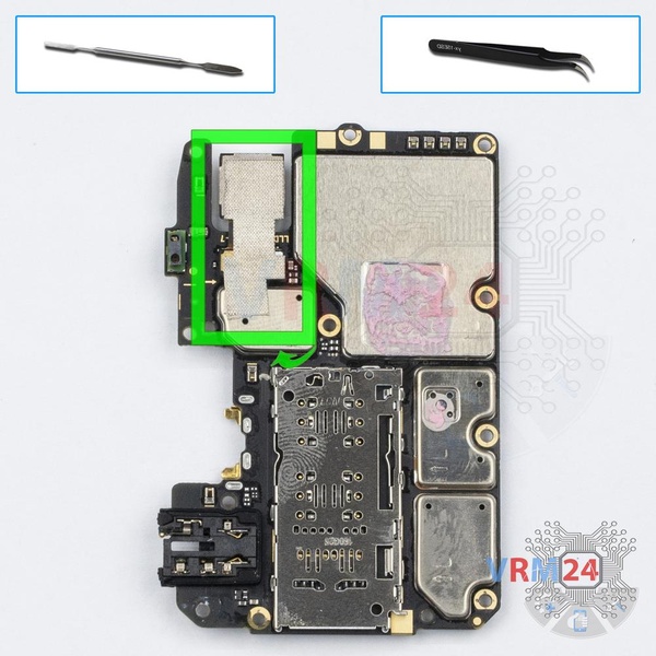 Remove the rear camera