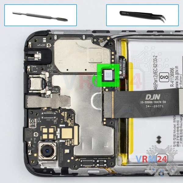Disconnect the battery connector