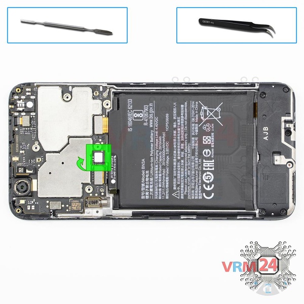 Desligar o conector da bateria