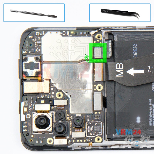 Desligar o conector da bateria