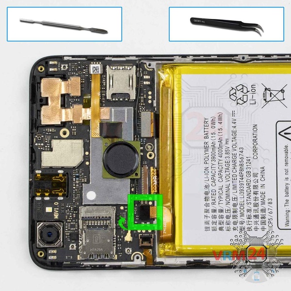 Desligar o conector da bateria
