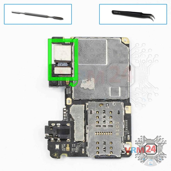 Remove the rear camera