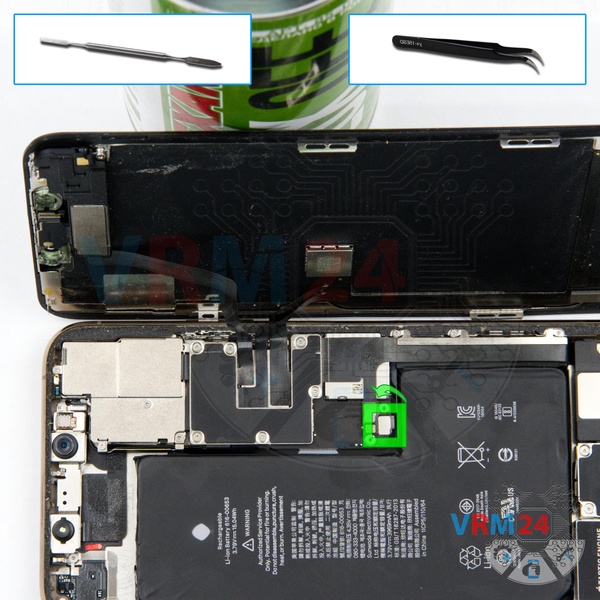 Déconnectez le connecteur de la batterie